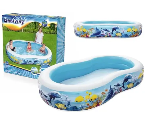 Inflatable Ocean Pool 262 x 157 x 46 cm Bestway 54118 Inflatable Ocean Pool 262 x 157 x 46 cm Bestway 54118