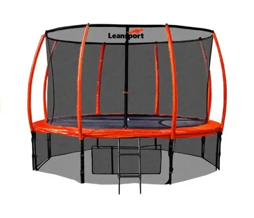 Batuts ar drošības tīklu un kāpnēm 244 cm (8ft) LEAN SPORT BEST Orange