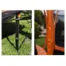 Batuts ar drošības tīklu un kāpnēm 244 cm (8ft) LEAN SPORT BEST Orange