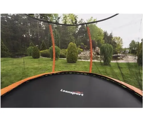 Batuts ar drošības tīklu un kāpnēm 244 cm (8ft) LEAN SPORT BEST Orange