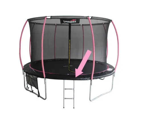 Atsperu aizsargs batutam Sport Max 366 cm (12ft) Black-Pink
