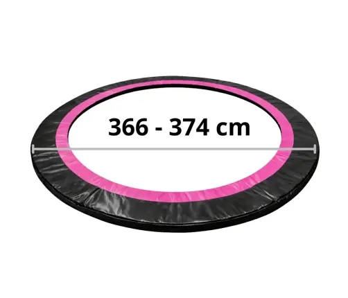 Atsperu aizsargs batutam Sport Max 366 cm (12ft) Black-Pink