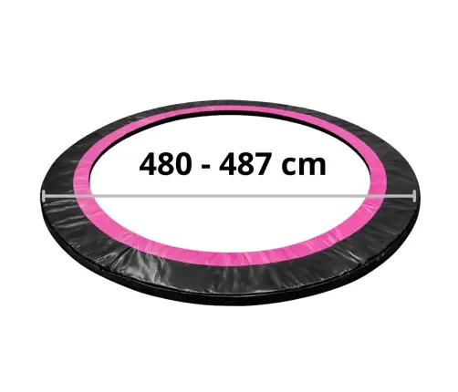 Atsperu aizsargs batutam Sport Max 488 cm (16ft) Black-Pink