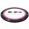 Atsperu aizsargs batutam Sport Max 488 cm (16ft) Black-Pink