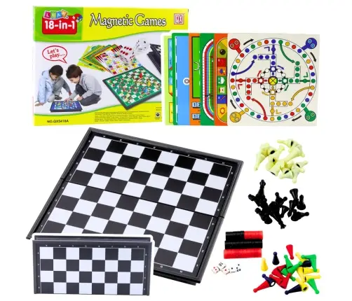 Big Games Set 18 Gameboards Chess Manji Draughts