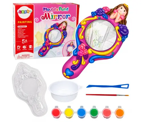 Set of Creative Plastic Mirror Mold Plaster Paints