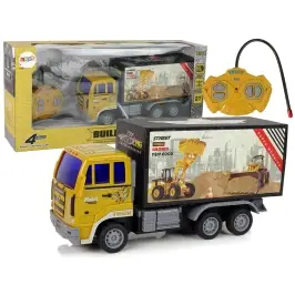 Radiovadāmā mašīna ar pulti Construction Truck Yellow