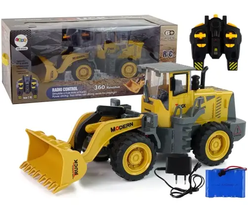 Huge excavator R/C loader Remote-controlled 360-degree rotation LED lights