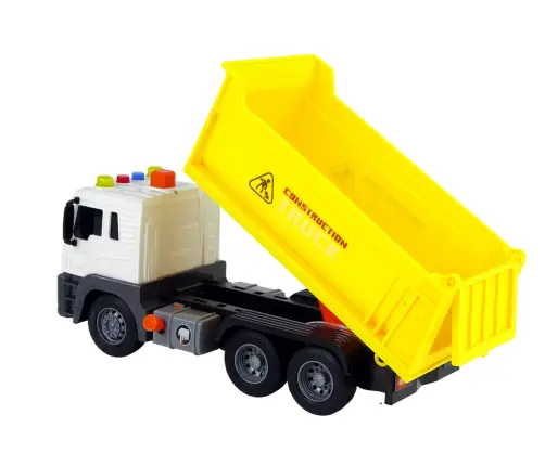 Construction Vehicle Tipper Truck 1:16 Yellow Lift Trailer Construction Vehicle Tipper Truck 1:16 Yellow Lift Trailer