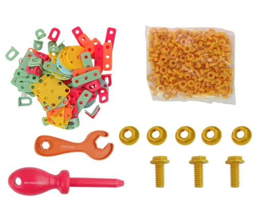 Building Blocks Set in Tool Box + Battery-driven screwdriver DIY TOOL BOX