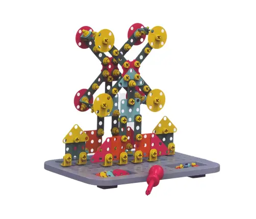 Building Blocks Set in Tool Box + Battery-driven screwdriver DIY TOOL BOX