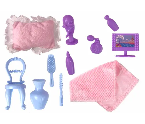 Дом для кукол в сумке с мебелью