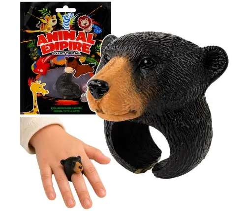 Ring on Hand Educational Animals Bear