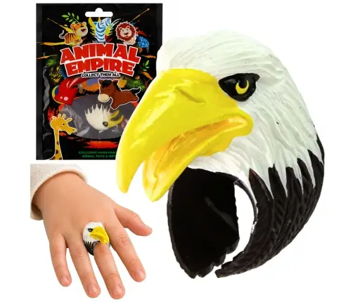 Ring on Hand Educational Animals Eagle