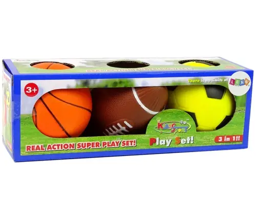 Soft Sports Ball Set 3in1 Football Basketball Soft Sports Ball Set 3in1 Football Basketball