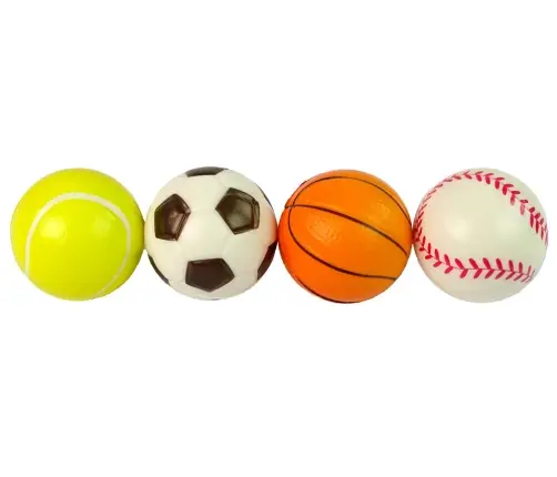 Set of Soft Balls 4 pcs. Sport Golf Tennis Football