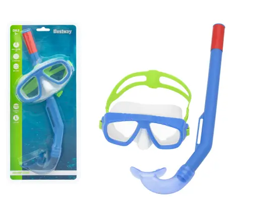 Diving Mask With Snorkel Navy Blue Bestway 24018 Diving Mask With Snorkel Navy Blue Bestway 24018