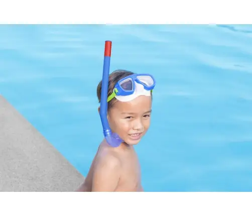 Diving Mask With Snorkel Navy Blue Bestway 24018 Diving Mask With Snorkel Navy Blue Bestway 24018