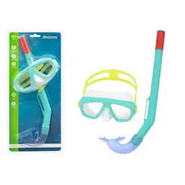 Diving Mask With Snorkel Blue Bestway 24018