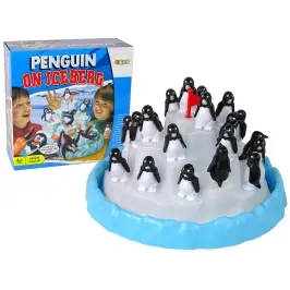 Family game Climbing Penguins on Ice
