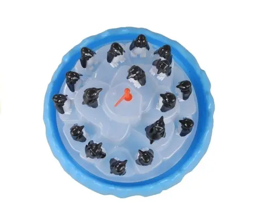 Family game Climbing Penguins on Ice