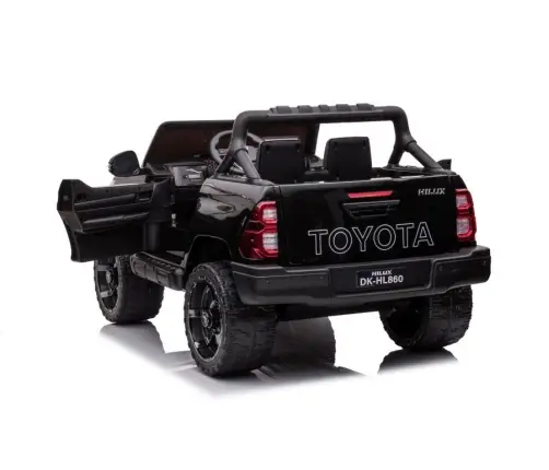 Divvietīgs bērnu elektromobilis Toyota Hilux DK-HL860 Black