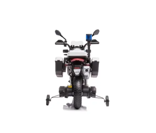 Bērnu elektriskais motocikls Police JT5002B White Bērnu elektriskais motocikls Police JT5002B White