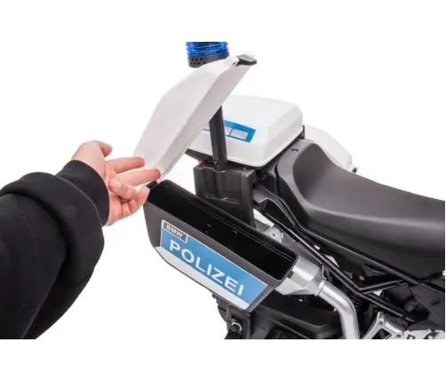 Bērnu elektriskais motocikls Police JT5002B White Bērnu elektriskais motocikls Police JT5002B White