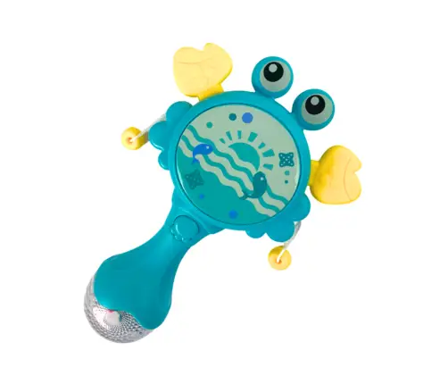 Baby Crab Rattle Drum Lights Melodies Blue