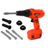 DIY Battery Powered Drill Orange Drills Screws