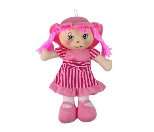 Rag Doll Huggable Pink Striped 28 cm