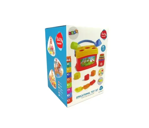 Educational Bucket Cups Pyramid Boat Sorter for Bathing