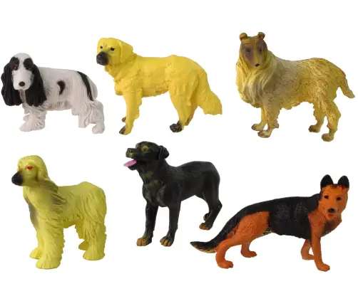 Set of 6 Figures  Purebred Dogs Famous Dog of the World Set of 6 Figures  Purebred Dogs Famous Dog of the World