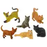 Set of 6 Figures  Domestic cats of various breeds