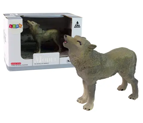 Wolf Grey Animal Figurine Set