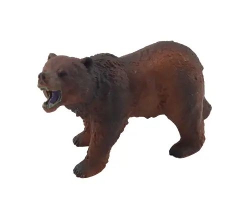 Set of 2 Figures Brown bear with cub  Forest Animals series