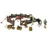 Assembleable Farm Figure Set Wooden Horse Farm
