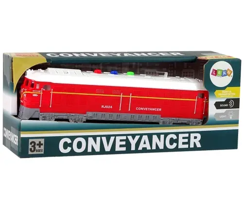 Train 1:32 Drive Red Sound Lights