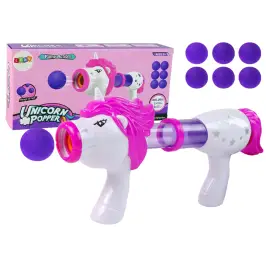 Soft Ball Launcher Gun Unicorn Pink