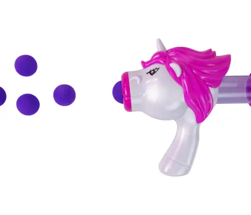Soft Ball Launcher Gun Unicorn Pink