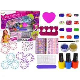 Nail Painting Set Nail Lacquers Stickers Patterns Glitters