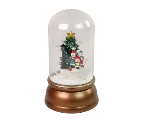 Christmas Glass Ornament Snowmen Christmas Tree Decoration Gold