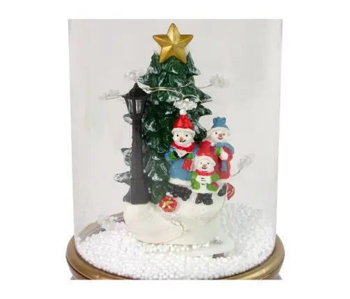 Christmas Glass Ornament Snowmen Christmas Tree Decoration Gold