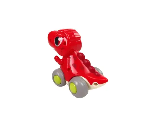 Dinosaur On Wheels T-Rex Red Figurine