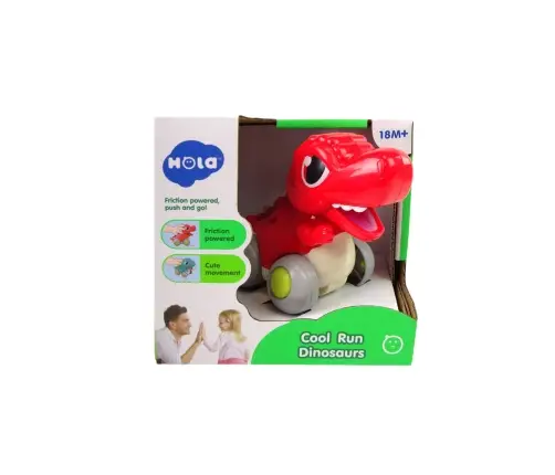 Dinosaur On Wheels T-Rex Red Figurine