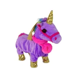 Mascot Horse Interactive Unicorn Purple Golden Wings Mascot Horse Interactive Unicorn Purple Golden Wings