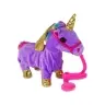 Mascot Horse Interactive Unicorn Purple Golden Wings
