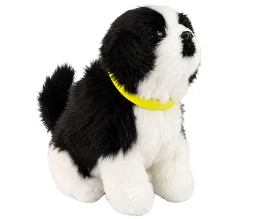 Interactive Plush Dog Soft fur Border Collie breed