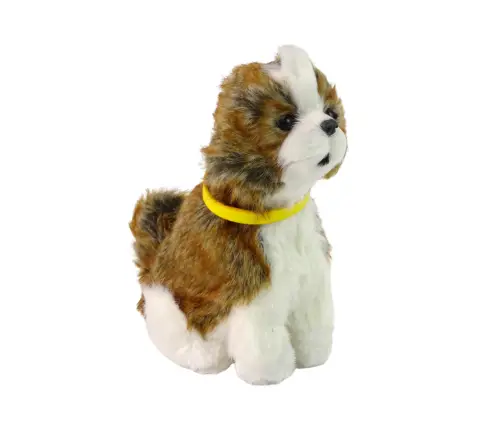 Interactive Plush Dog Soft fur Shitzu breed Interactive Plush Dog Soft fur Shitzu breed