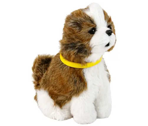 Interactive Plush Dog Soft fur Shitzu breed